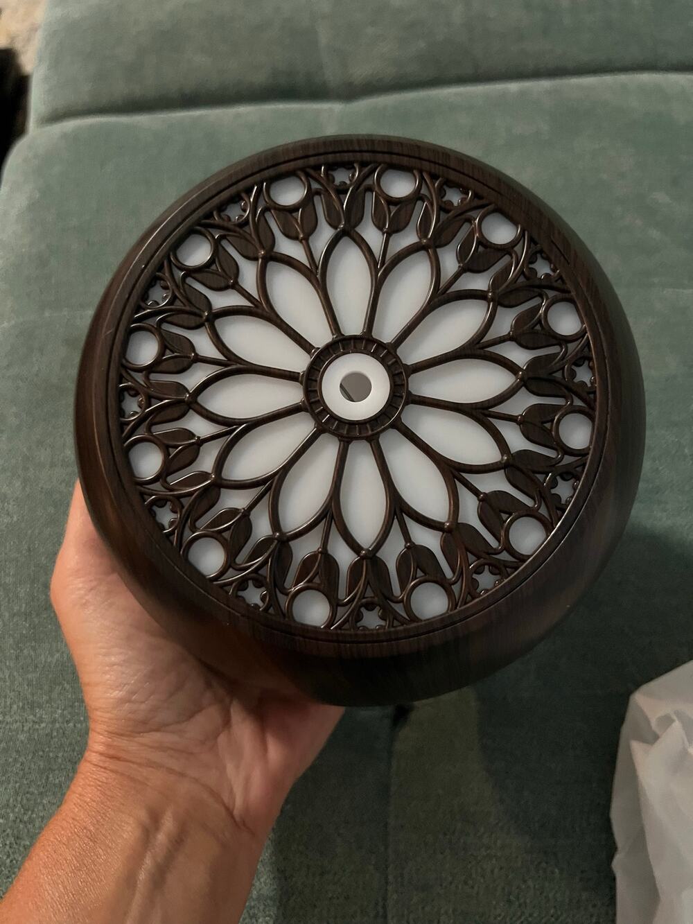 550ml Ultrasonic Wood Grain Essential Oil Diffuser and Humidifier with Remote
